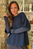 Clemmie Box Knit Navy